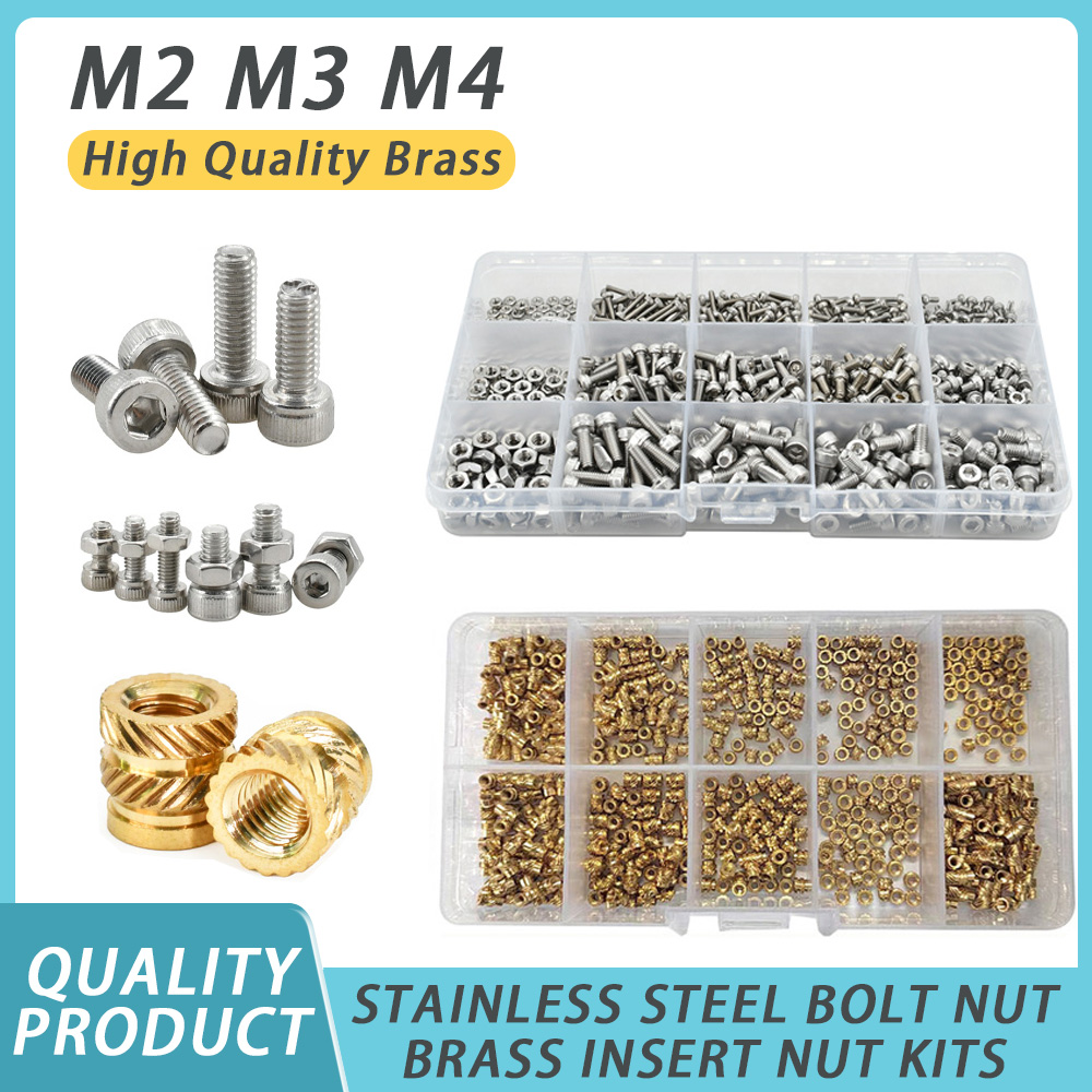 Nuts Mix - M2 M3 M4 Brass Hot Melt