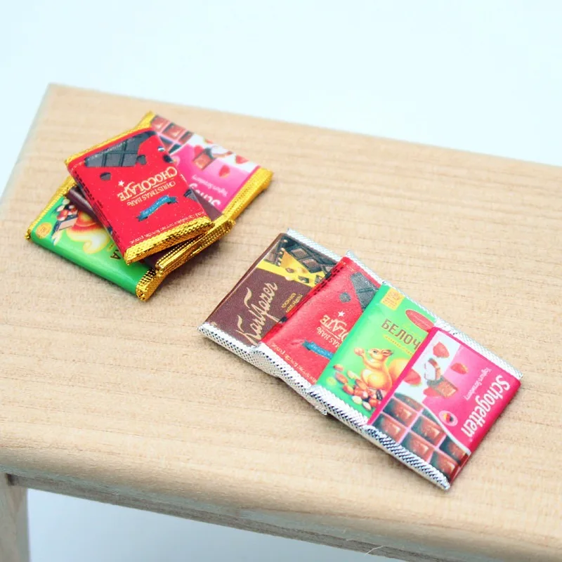4Pcs Dollhouse Mini Chocolate  - đánh giá và giá Chocolate Snack
