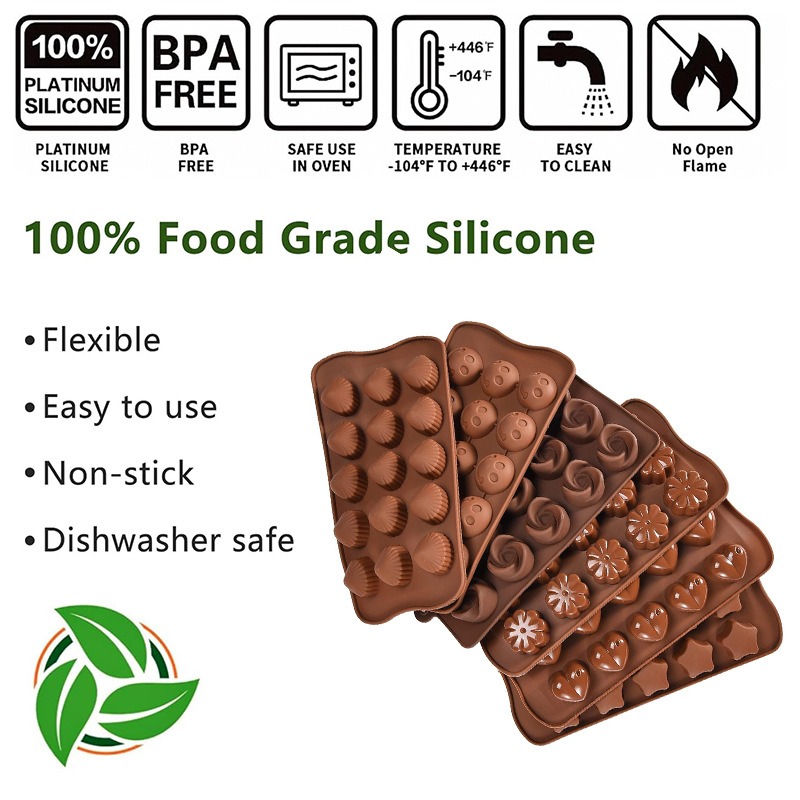 5-8PCS/set Silicone Chocolate  - đánh giá và giá Gummy Candy