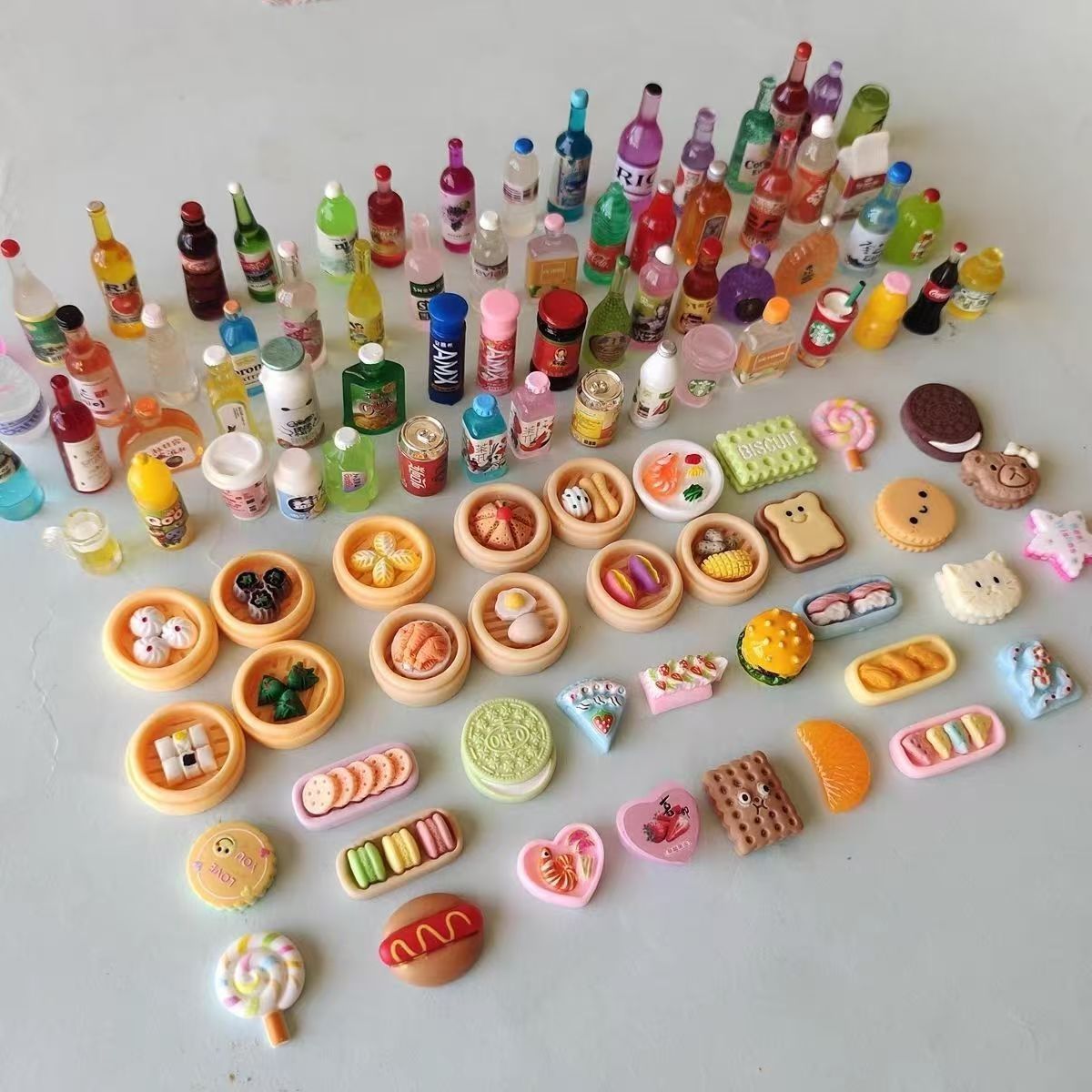 Miniature Food Play Toys Resin - đánh giá và giá Food Snacks Drinks