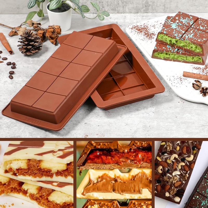 Chocolate Bar Molds Silicone B - đánh giá và giá Protein Bar