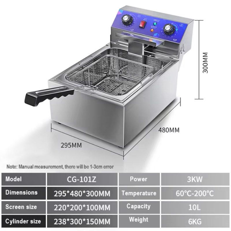 Commercial Electric Fryer Stai - đánh giá và giá Popcorn