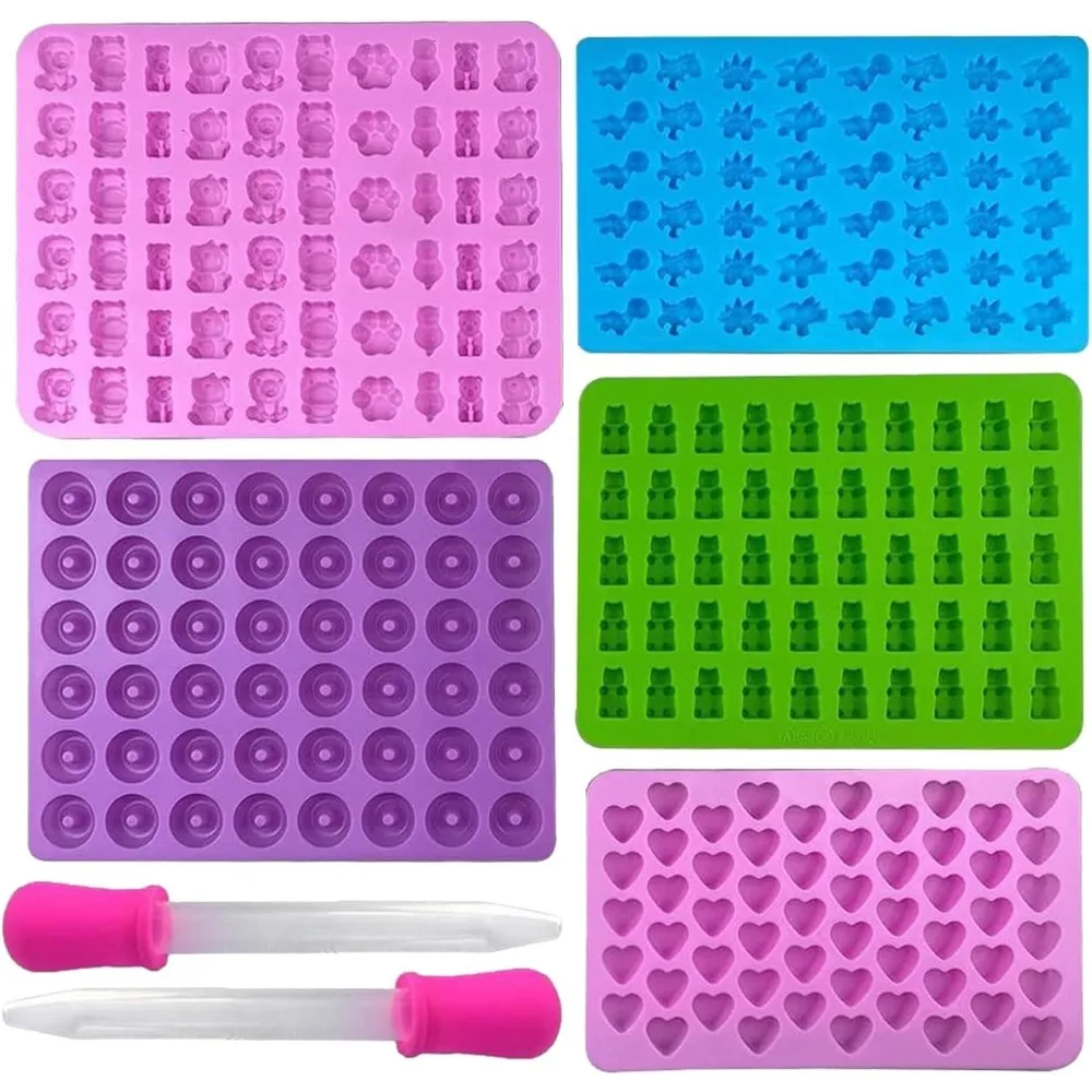 5Pcs Candy Silicone Moulds wit - đánh giá và giá Gummy Candy