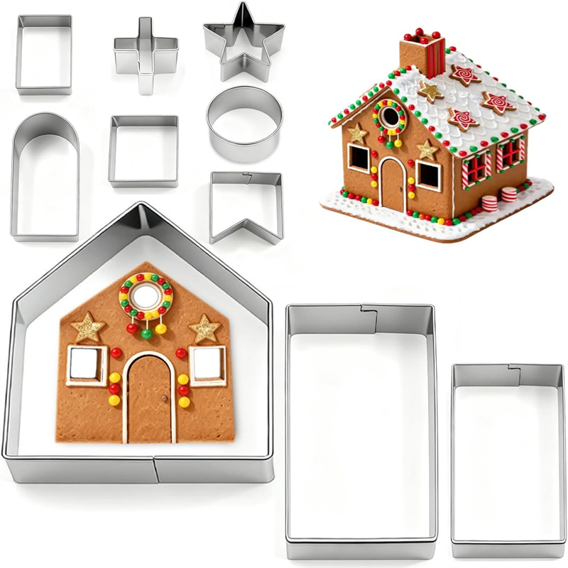 3D Christmas Gingerbread House - đánh giá và giá Cookies Pack