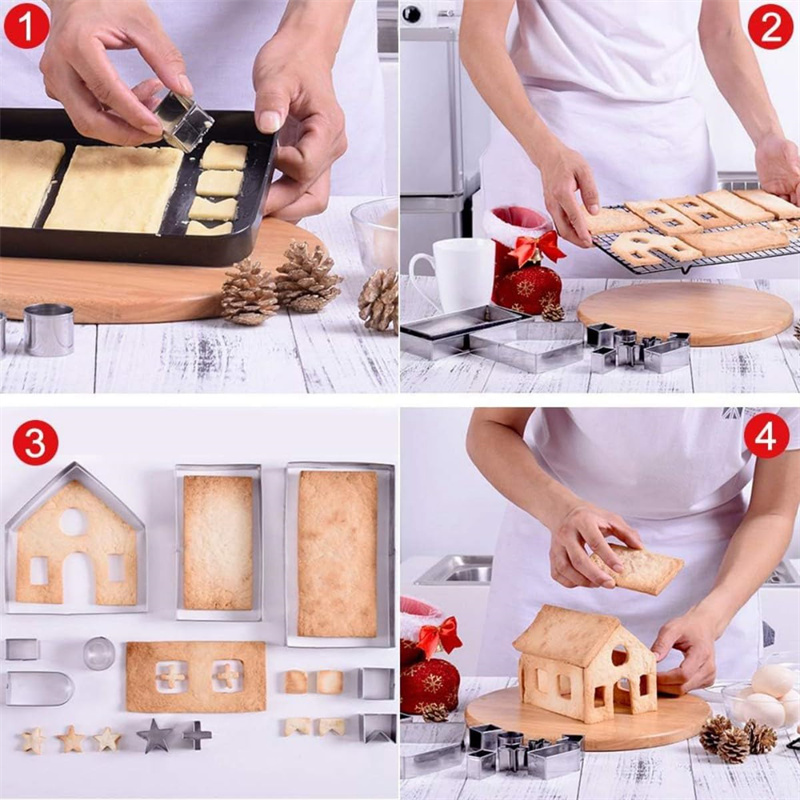 3D Christmas Gingerbread House - đánh giá và giá Cookies Pack